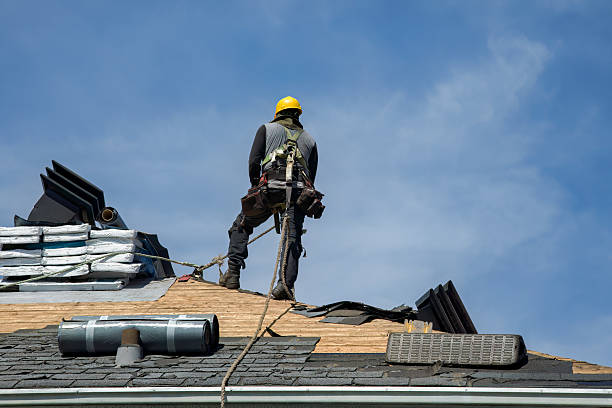 Professional Roofing technician working in Jay, FL
